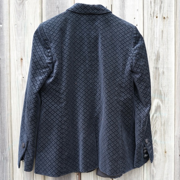 CLUB MONACO BLUE VELVET RELAXED DOUBLE BREASTED TUXEDO BLAZER BLACK LAPEL 2 - Picture 3 of 14